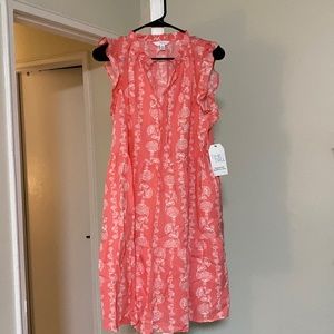 Time and Tru Coral Sundress